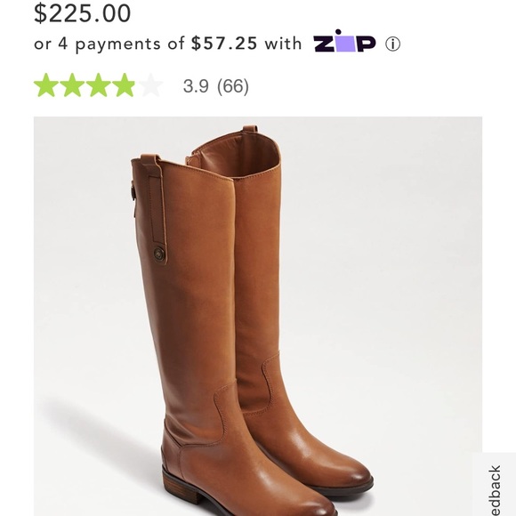 Sam Edelman PENNY2 WIDE CALF LEATHER RIDING BOOT